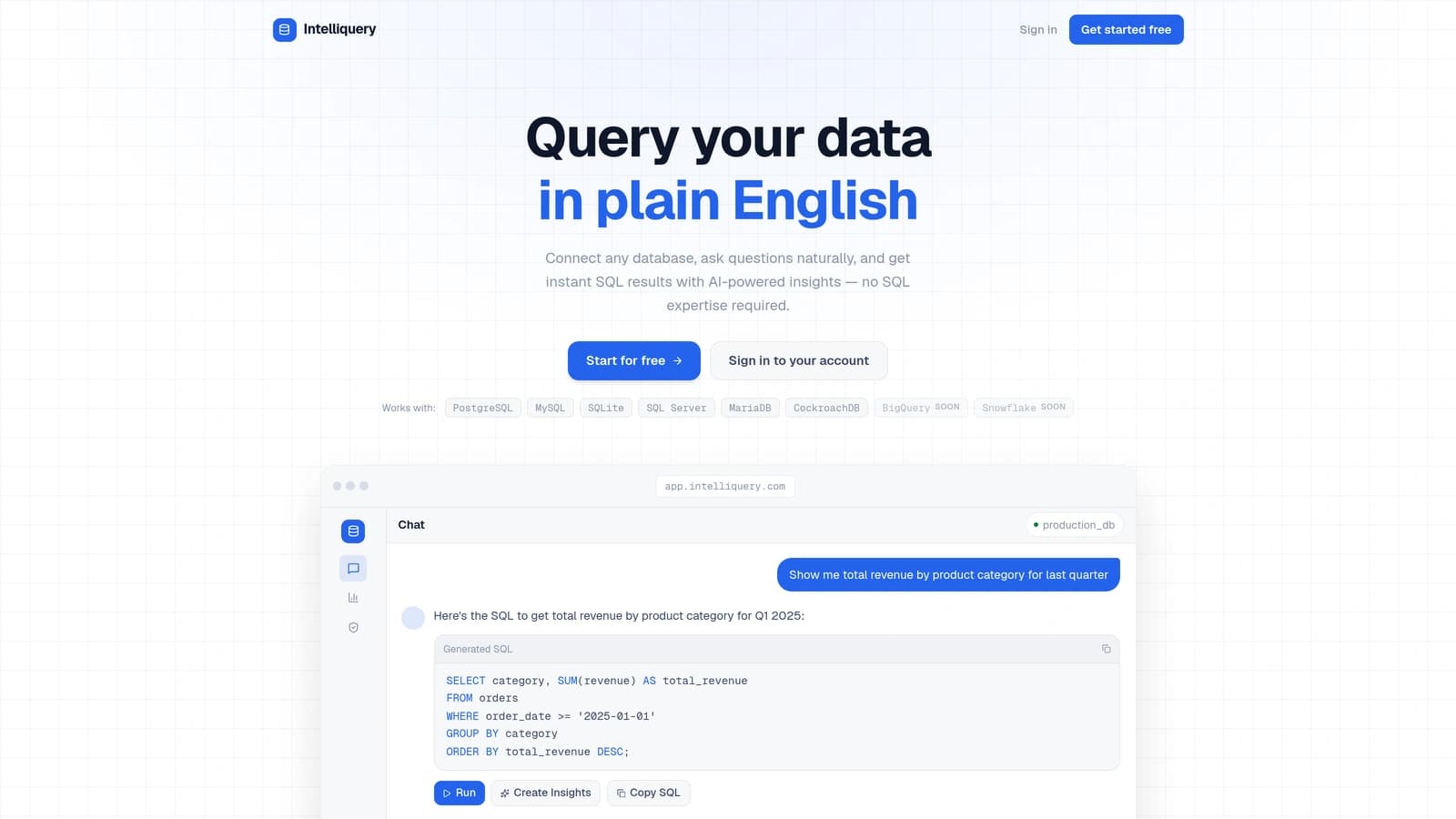 INTELLIQUERY preview